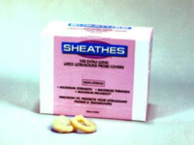 Sheaths Ultrasound Probe Latex Non-Sterile Narrow X-Long Sheathes™ 1-9/50 X 11-4/5 Inch (100/BX 6BX/CS) by Sheathing Technologies, Inc.  ID 10303